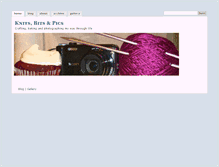 Tablet Screenshot of knits-bits-and-pics.com